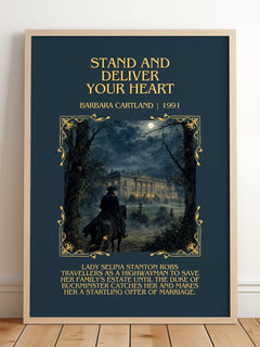 Stand And Deliver Your Heart Minimalist Book Poster by B. Cartland – image 2