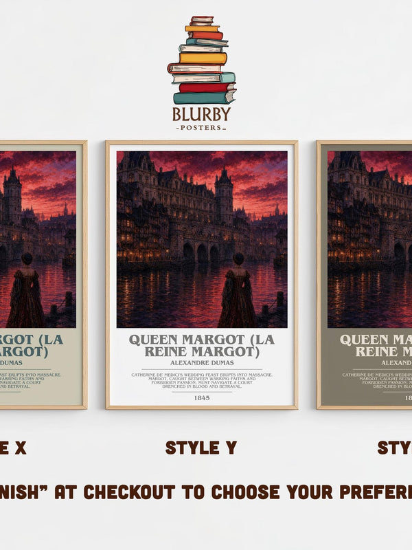 Queen Margot (La Reine Margot) Bookish Wall Art by Alexandre Dumas