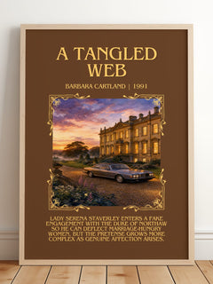 A Tangled Web Minimalist Book Poster by Barbara Cartland – image 2
