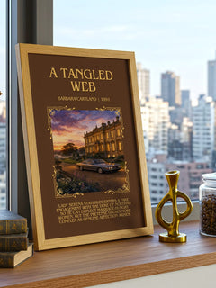 A Tangled Web Minimalist Book Poster by Barbara Cartland – image 3