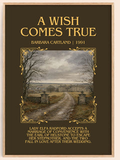 A Wish Comes True Minimalist Book Poster by Barbara Cartland – image 1