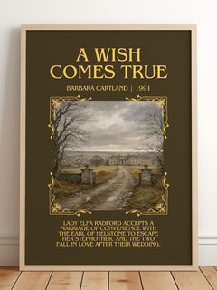 A Wish Comes True Minimalist Book Poster by Barbara Cartland – image 2