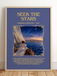 Seek The Stars Minimalist Book Poster by Barbara Cartland – image 2
