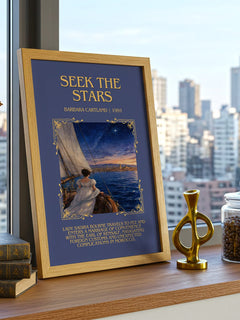 Seek The Stars Minimalist Book Poster by Barbara Cartland – image 3