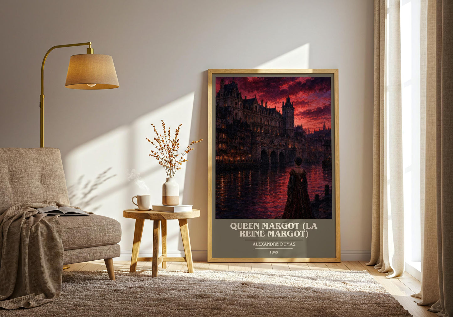 Queen Margot (La Reine Margot) Book Cover Poster by Alexandre Dumas