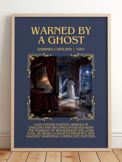 Warned By A Ghost Minimalist Book Poster by Barbara Cartland – image 2