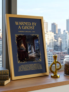 Warned By A Ghost Minimalist Book Poster by Barbara Cartland – image 3