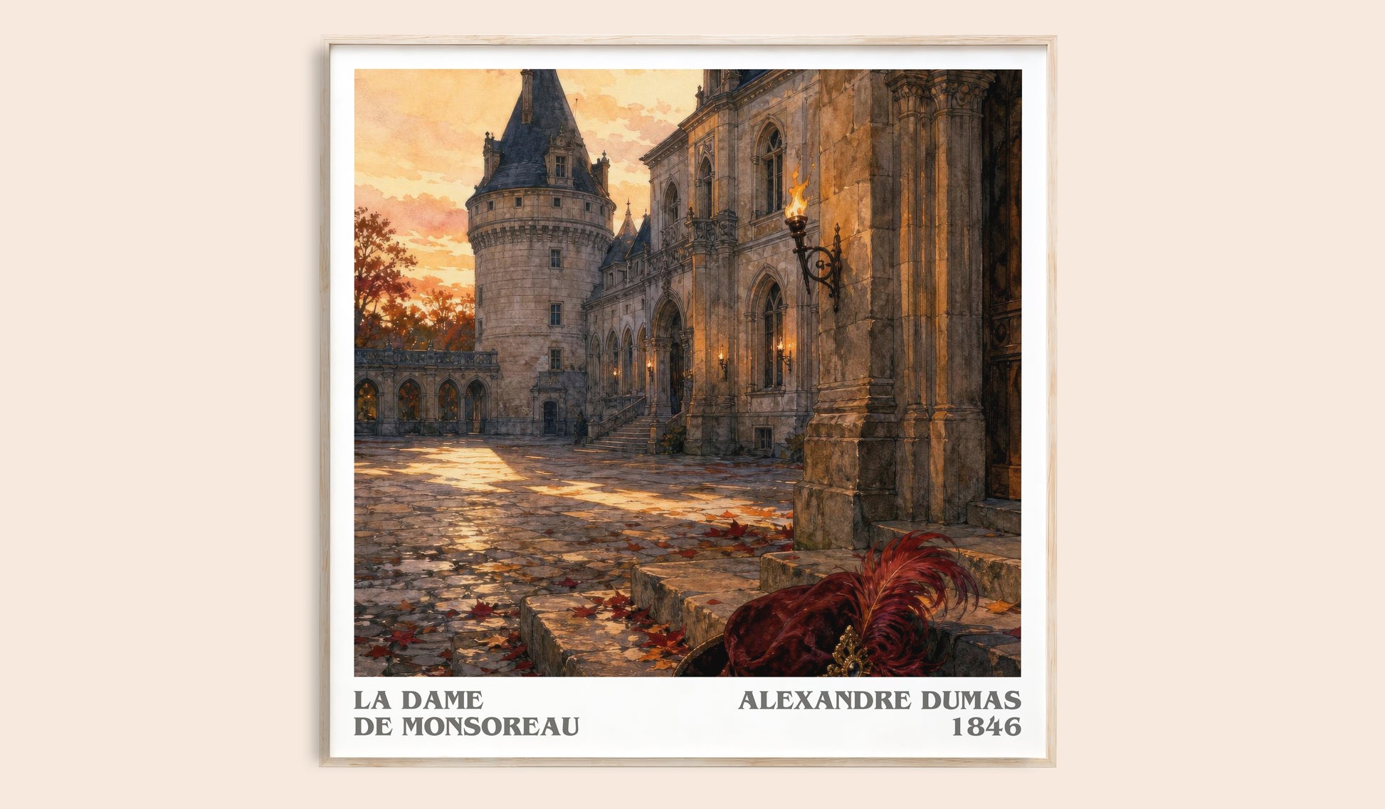 La Dame De Monsoreau Literary Art Print by Alexandre Dumas
