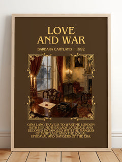 Love And War Minimalist Book Poster by Barbara Cartland – image 2