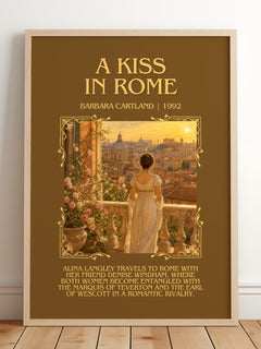 A Kiss In Rome Minimalist Book Poster by Barbara Cartland – image 2