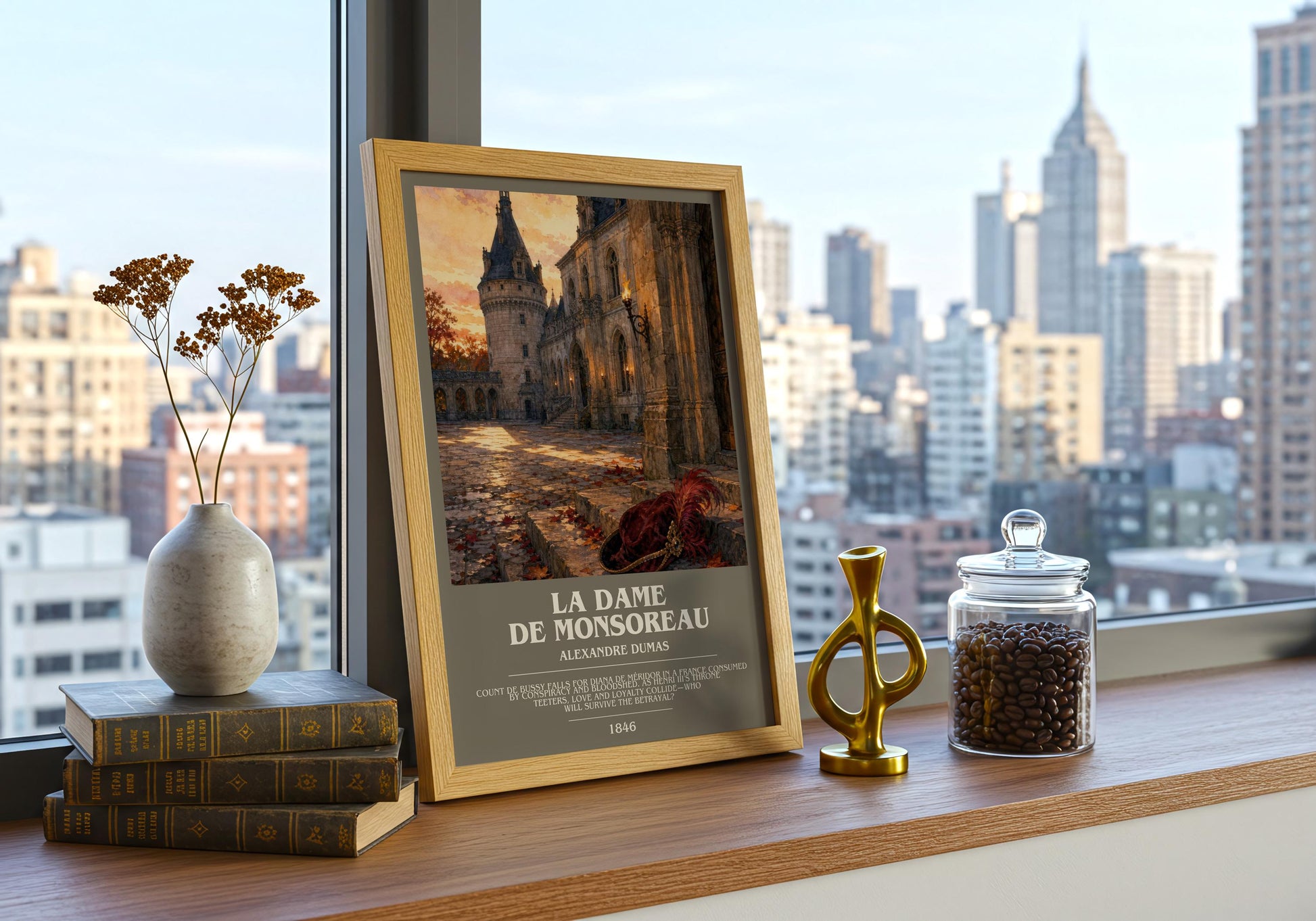 La Dame De Monsoreau Bookish Wall Art by Alexandre Dumas