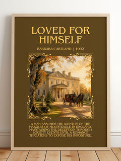 Loved For Himself Minimalist Book Poster by Barbara Cartland – image 2