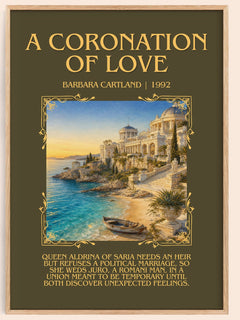 A Coronation Of Love Minimalist Book Poster by Barbara Cartland – image 1