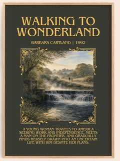 Walking To Wonderland Minimalist Book Poster by Barbara Cartland – image 1