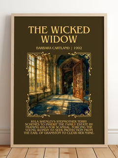The Wicked Widow Minimalist Book Poster by Barbara Cartland – image 2