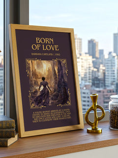 Born Of Love Minimalist Book Poster by Barbara Cartland – image 3