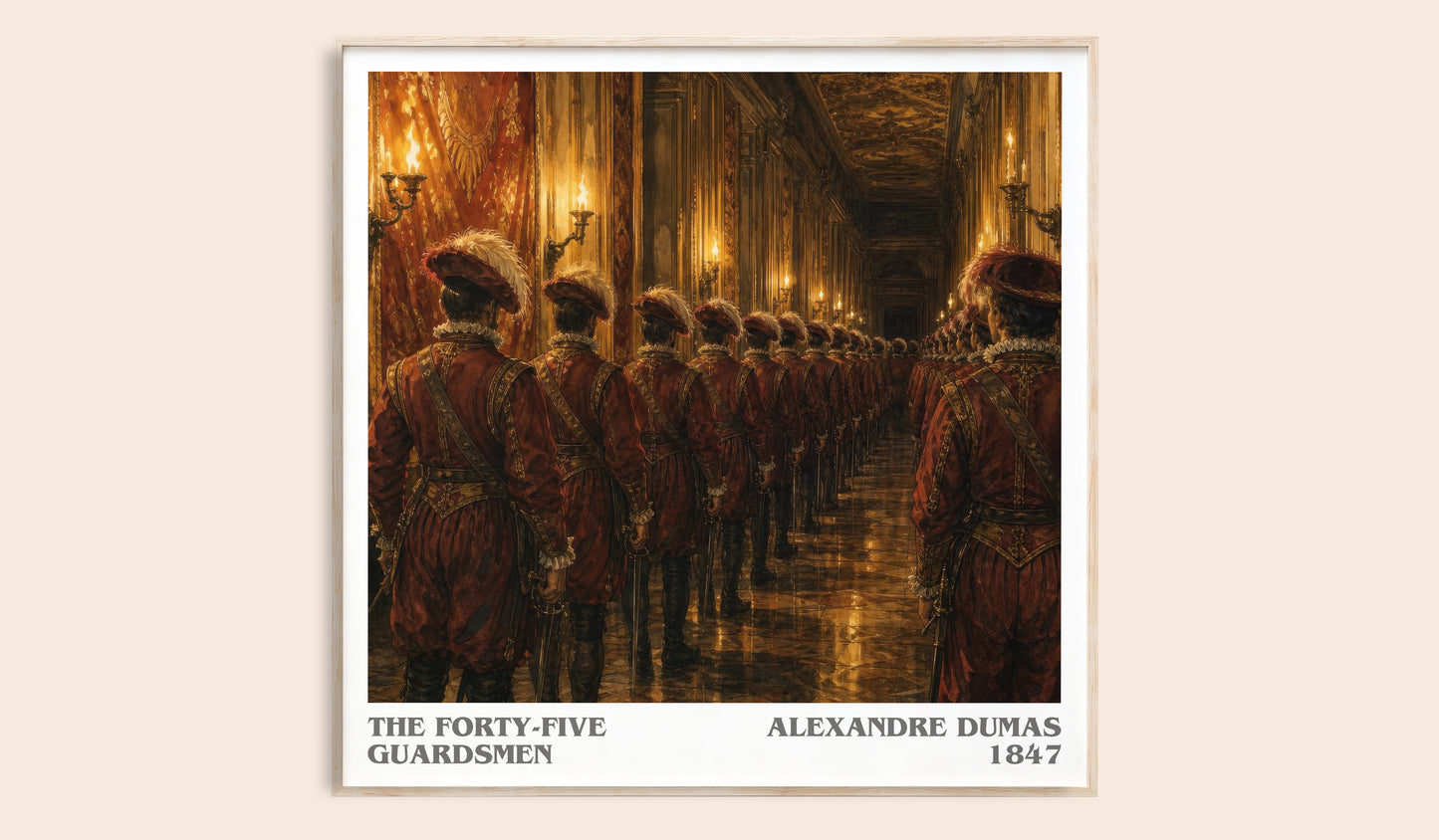 The Forty-Five Guardsmen Literary Art Print by Alexandre Dumas