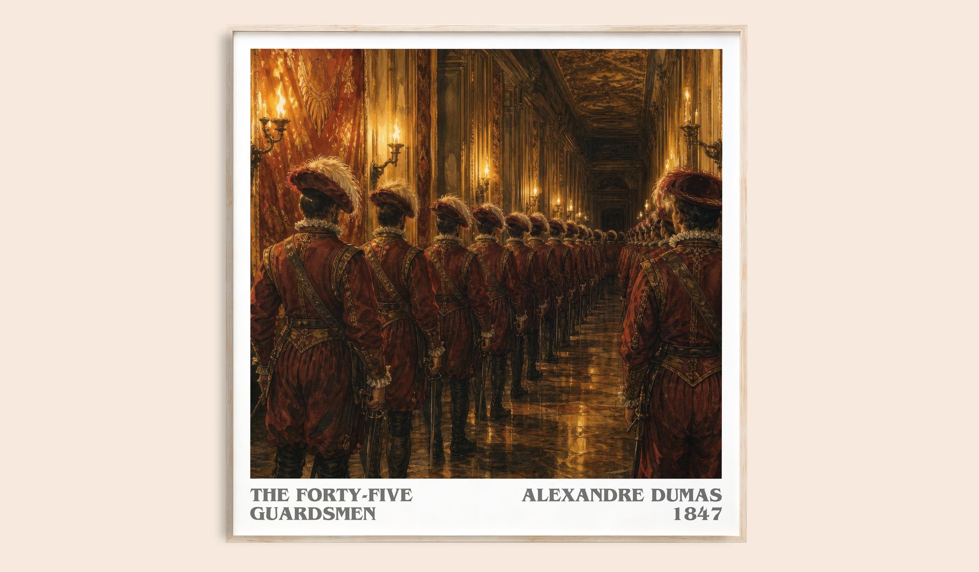 The Forty-Five Guardsmen Literary Art Print by Alexandre Dumas