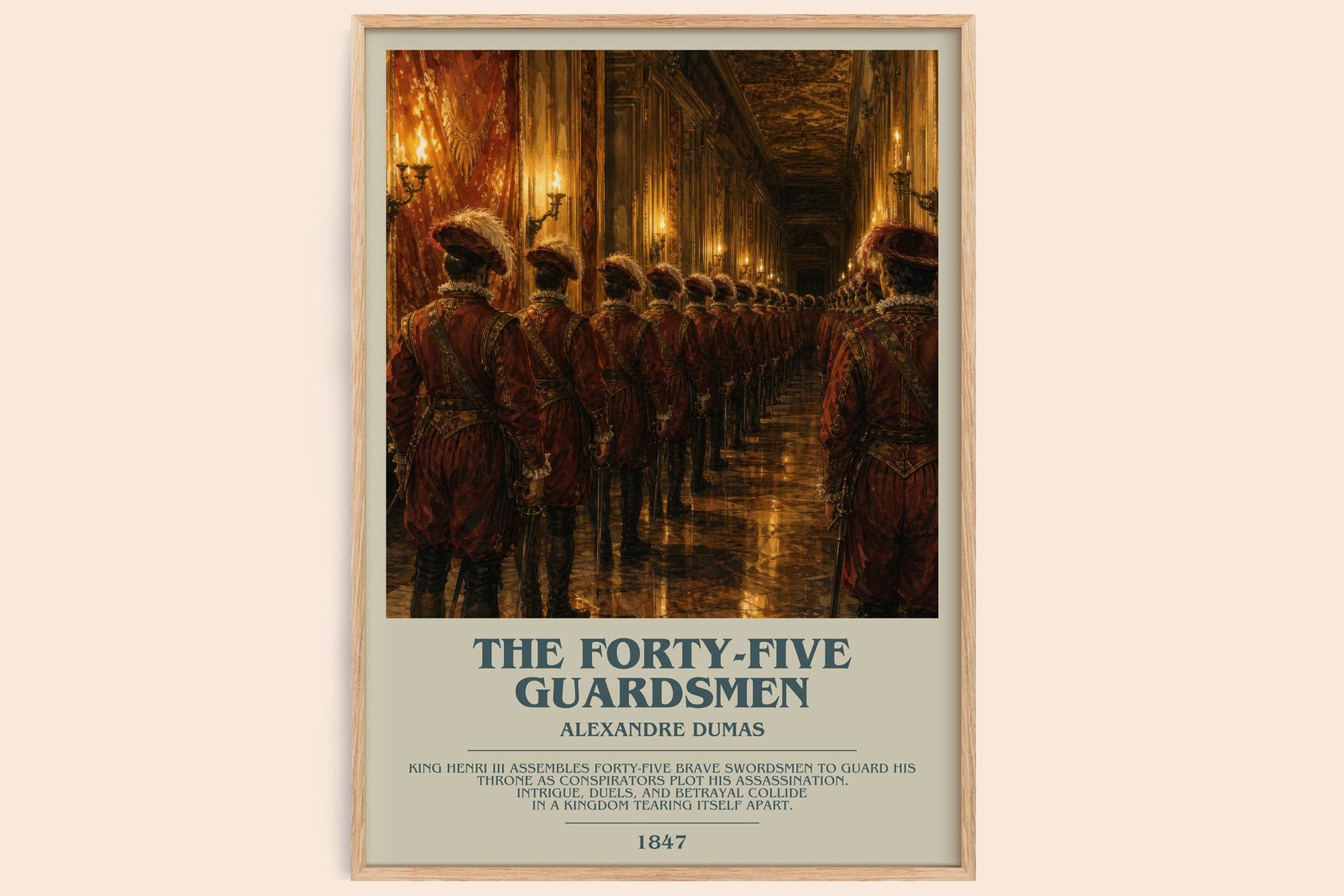 The Forty-Five Guardsmen Bookish Wall Art by Alexandre Dumas
