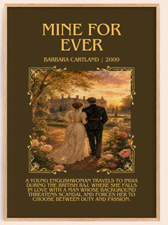 Mine For Ever Minimalist Book Poster by Barbara Cartland – image 1