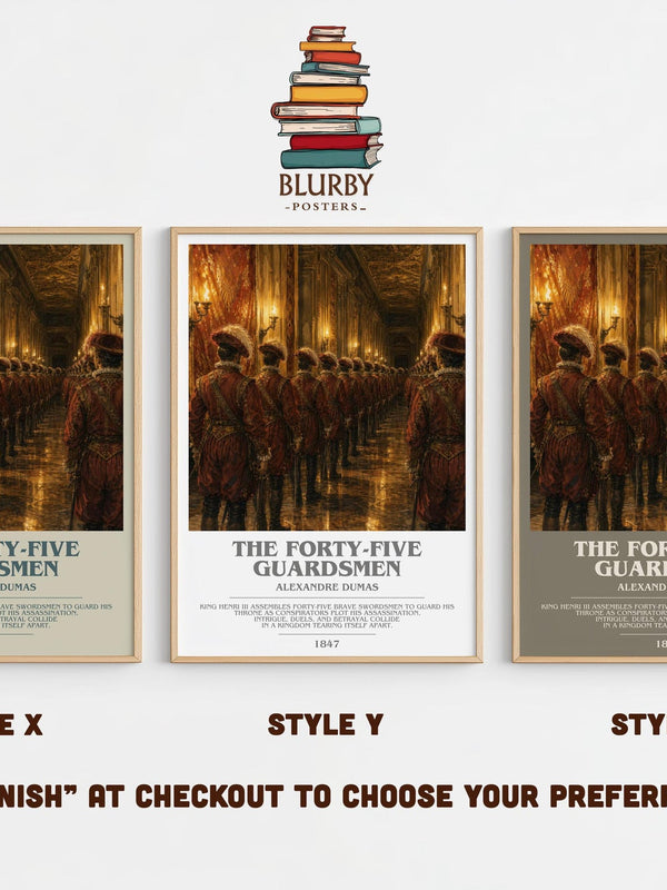 The Forty-Five Guardsmen Bookish Wall Art by Alexandre Dumas