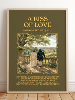 A Kiss Of Love Minimalist Book Poster by Barbara Cartland – image 2