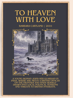 To Heaven With Love Minimalist Book Poster by Barbara Cartland – image 1