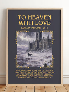 To Heaven With Love Minimalist Book Poster by Barbara Cartland – image 2