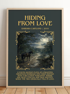 Hiding From Love Minimalist Book Poster by Barbara Cartland – image 2