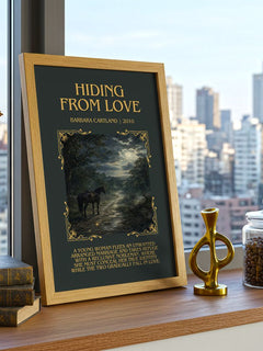 Hiding From Love Minimalist Book Poster by Barbara Cartland – image 3