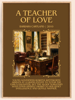 A Teacher Of Love Minimalist Book Poster by Barbara Cartland – image 1