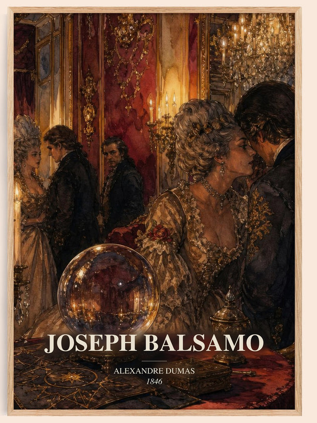Joseph Balsamo Book Watercolour Illustration by Alexandre Dumas