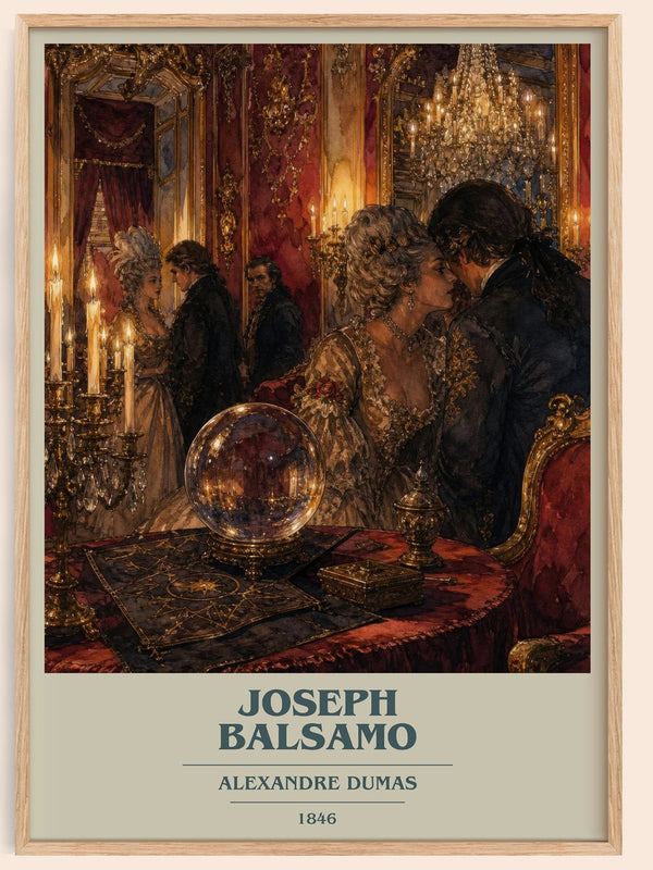 Joseph Balsamo Book Cover Poster by Alexandre Dumas