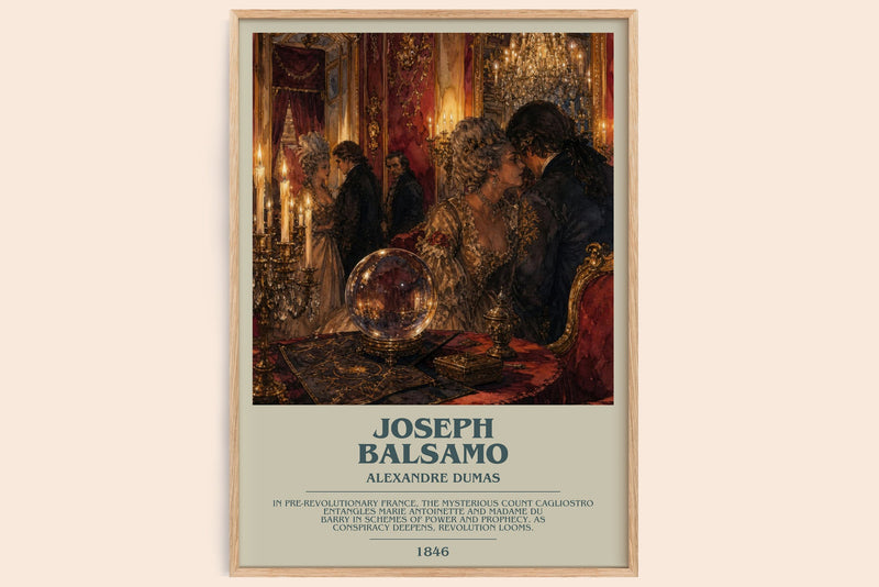 Joseph Balsamo Bookish Wall Art by Alexandre Dumas