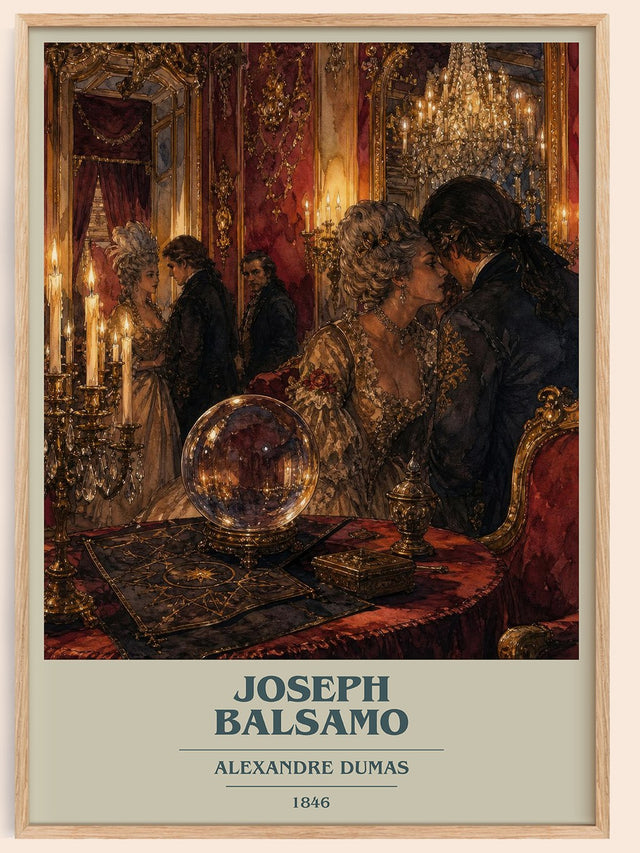 Joseph Balsamo Book Cover Poster by Alexandre Dumas