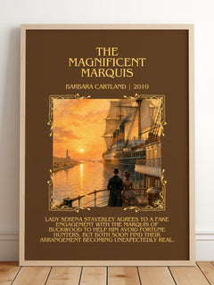 The Magnificent Marquis Minimalist Book Poster by Barbara Cartland – image 2
