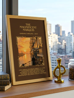 The Magnificent Marquis Minimalist Book Poster by Barbara Cartland – image 3