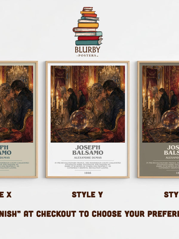 Joseph Balsamo Bookish Wall Art by Alexandre Dumas