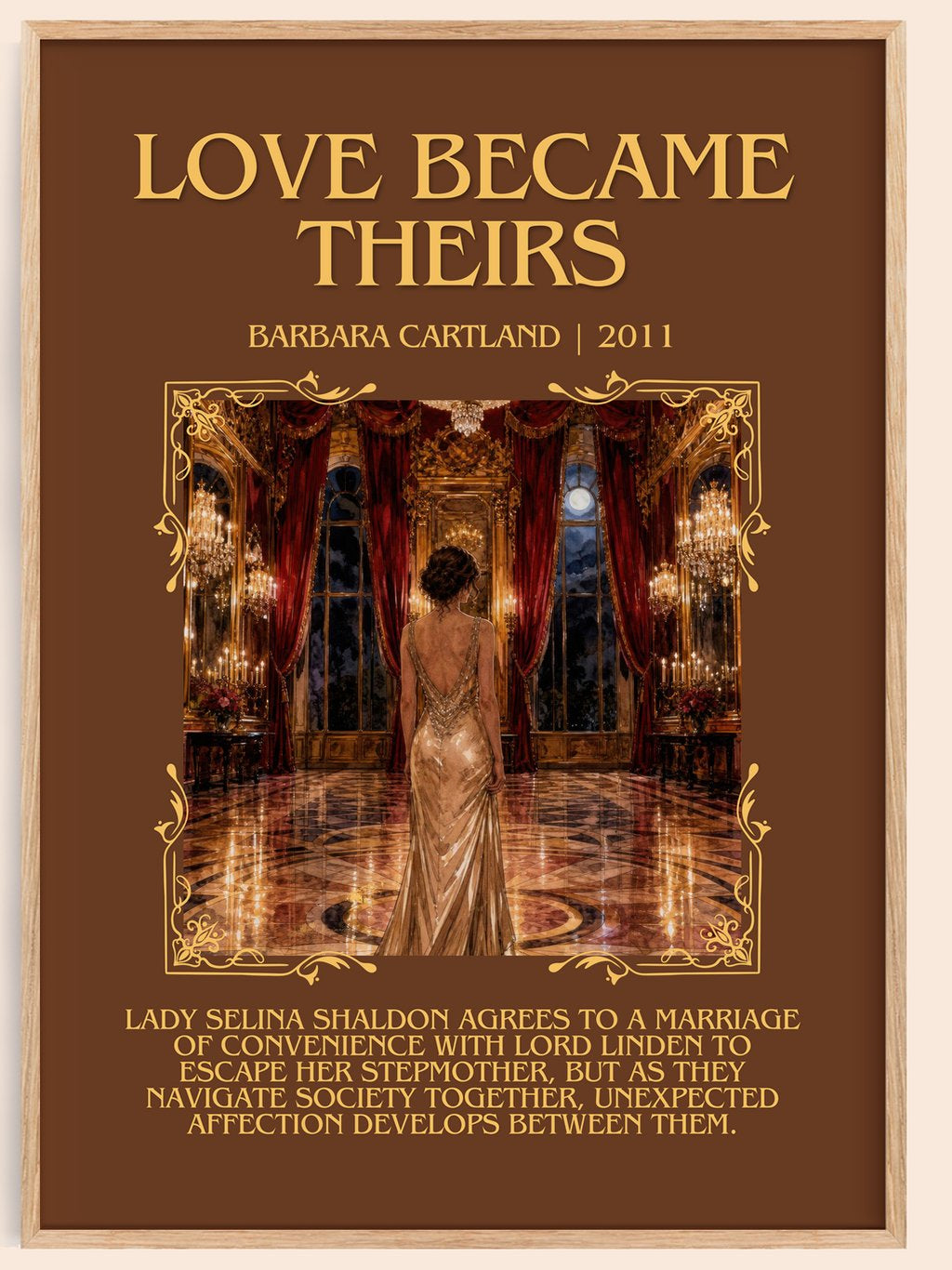 Love Became Theirs Minimalist Book Poster by Barbara Cartland – book poster