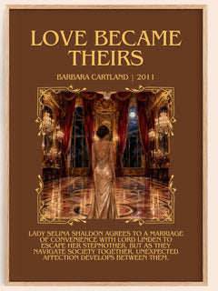 Love Became Theirs Minimalist Book Poster by Barbara Cartland – image 1