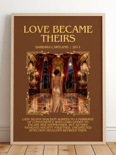 Love Became Theirs Minimalist Book Poster by Barbara Cartland – image 2