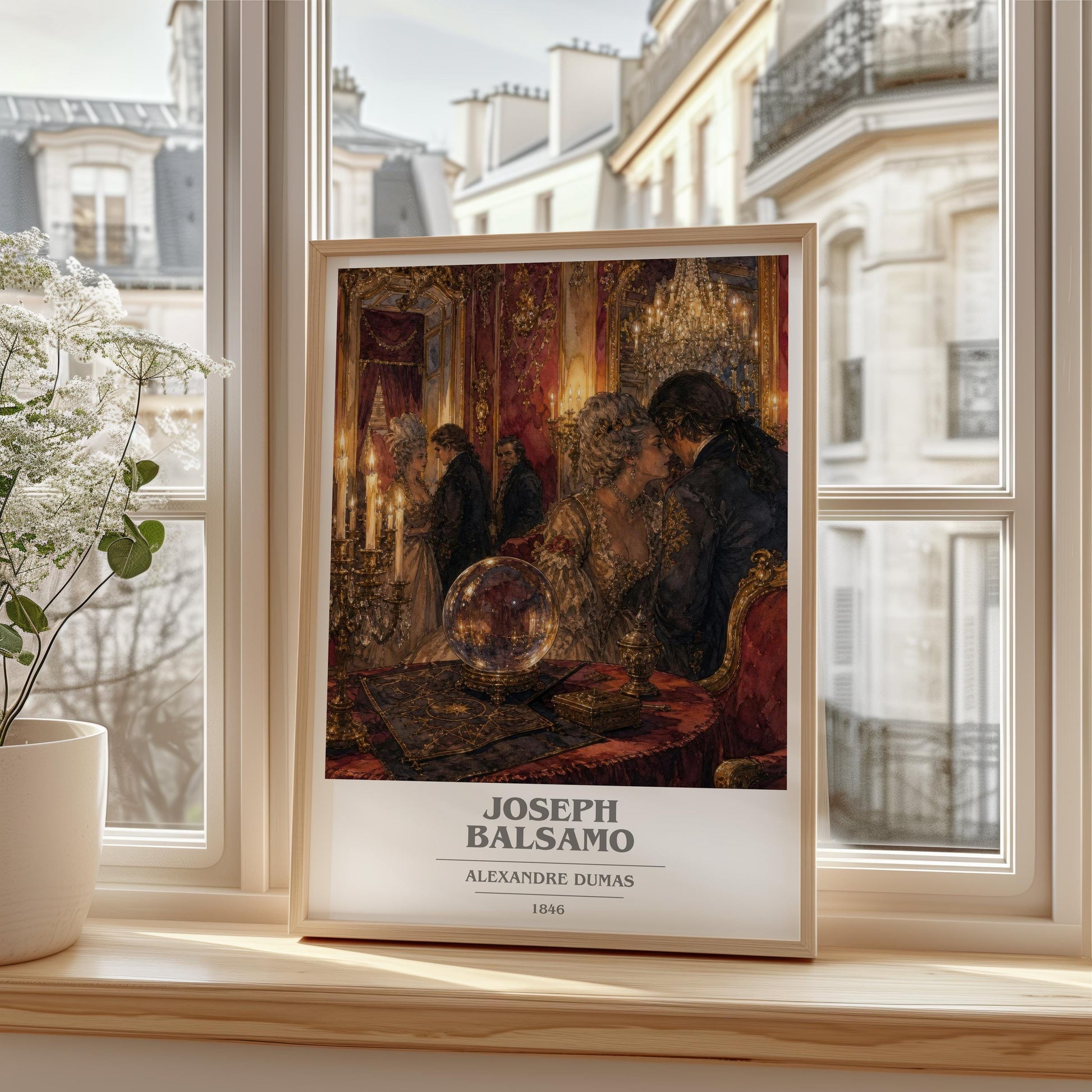 Joseph Balsamo Book Cover Poster by Alexandre Dumas