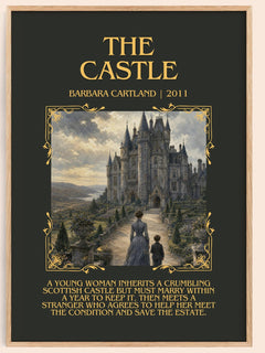 The Castle Minimalist Book Poster by Barbara Cartland – image 1