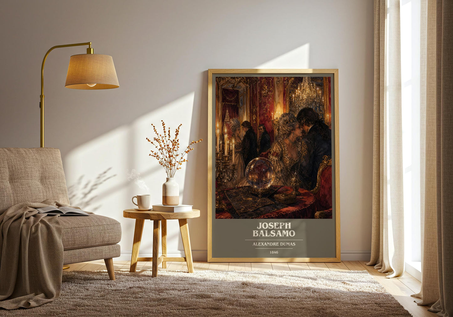 Joseph Balsamo Book Cover Poster by Alexandre Dumas