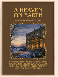 A Heaven On Earth Minimalist Book Poster by Barbara Cartland – image 1