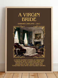 A Virgin Bride Minimalist Book Poster by Barbara Cartland – image 2