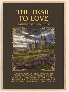 The Trail To Love Minimalist Book Poster by Barbara Cartland – image 1