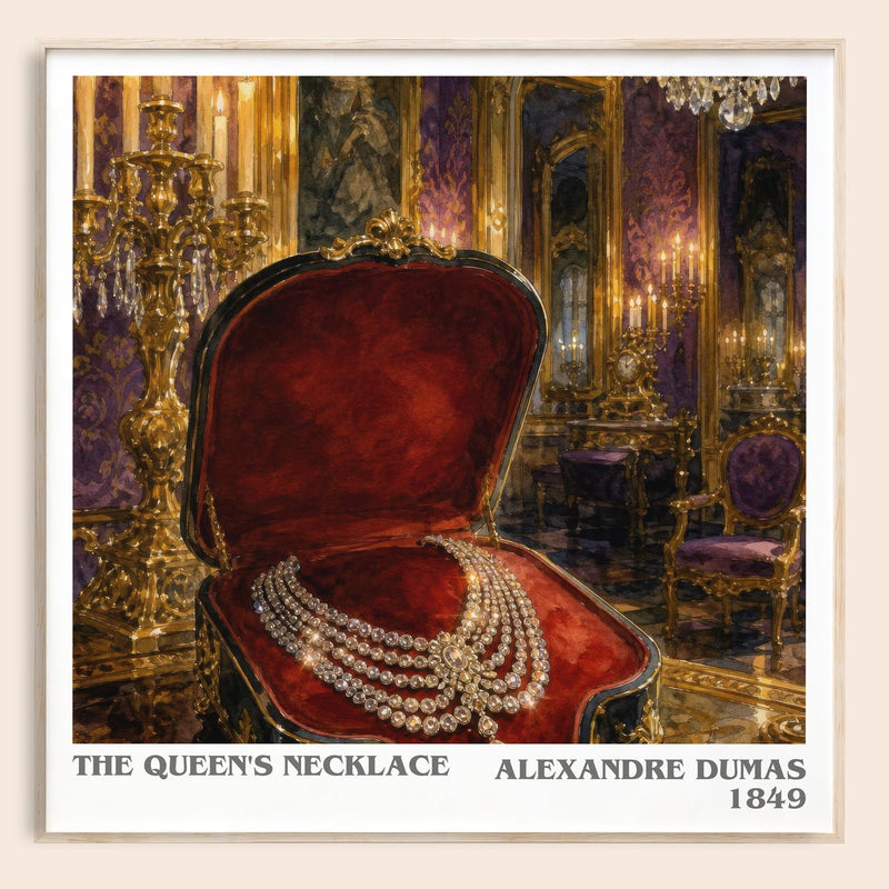 The Queen'S Necklace Literary Art Print by Alexandre Dumas
