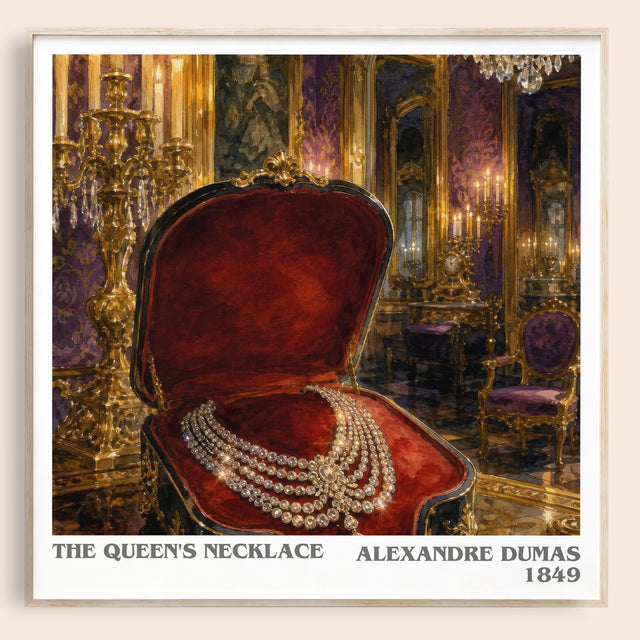 The Queen'S Necklace Literary Art Print by Alexandre Dumas