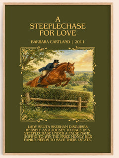 A Steeplechase For Love Minimalist Book Poster by Barbara Cartland – image 1